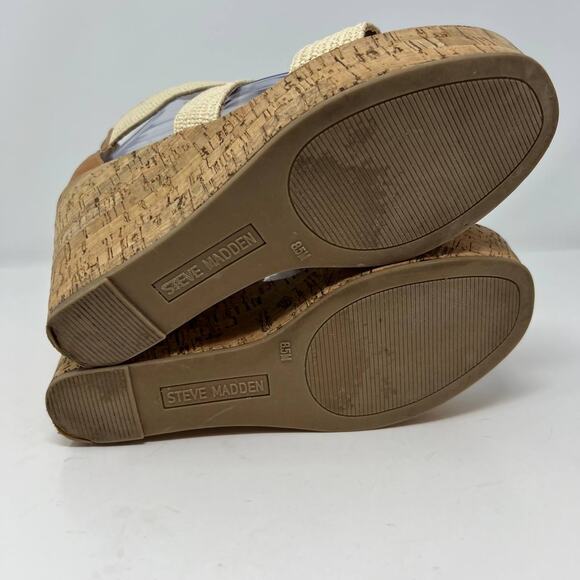 Steve Madden Elwyn Women's Cork Wedge Sandals - Picture 9 of 13